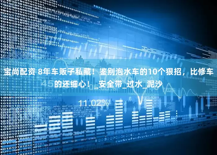 宝尚配资 8年车贩子私藏！鉴别泡水车的10个狠招，比修车的还细心！_安全带_过水_泥沙